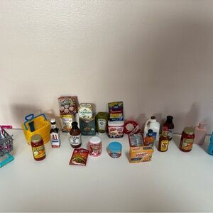 Mini Brand Huge Lot Food Brands and Carts/ Baskets- Collectibles